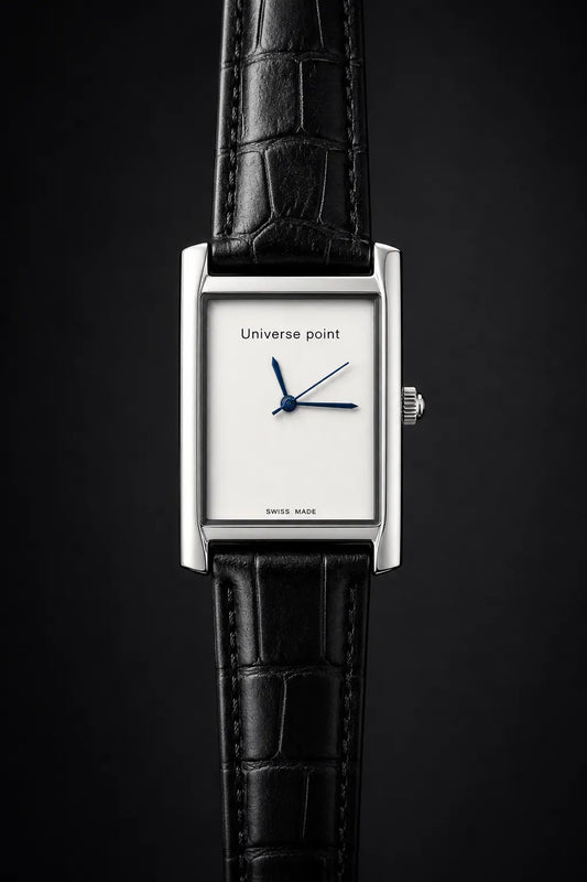Men's Rectangular Watch with Roman Numeral Dial