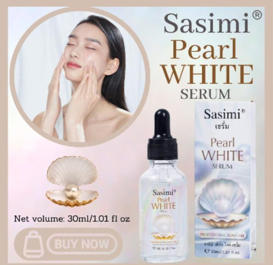 Sasim Pearl White Serum 30ml Glass Bottle