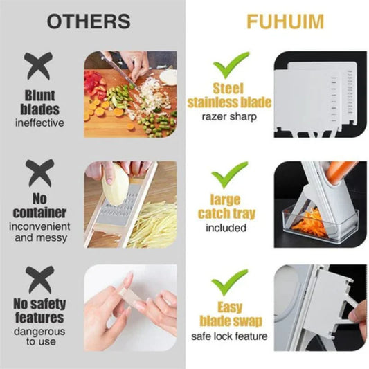 14-in-1 Mandoline Slicer & Vegetable Chopper | Multifunctional Food Cutter & Grater Fast slicing, chopping, shredding SKU: Ho-79-00-00-792