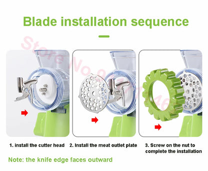 Grinder High-Quality Multifunctional Meat Mincer Vegetable Chopper Blender Home Kitchen Cooking Tools (random color)