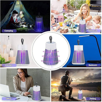 Mosquito Killer Lamp White USB Rechargeable ABS