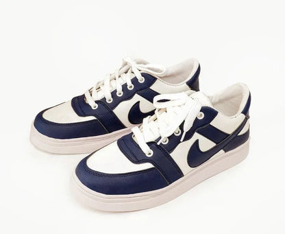 Men's Rexine Fancy Sneakers Blue White Comfortable Daily Wear