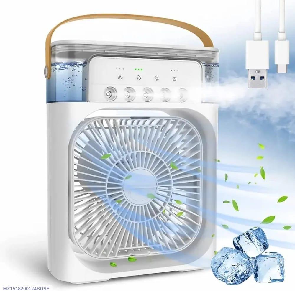Portable Mini Air Cooler USB Rechargeable White