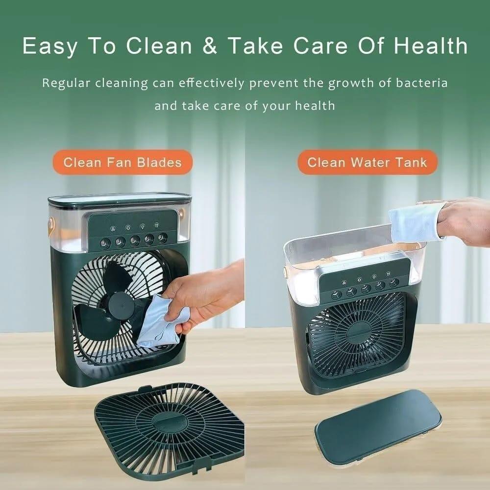 Portable Mini Air Cooler USB Rechargeable White