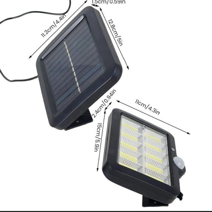 Solar Wall Light with Motion Sensor Black ABS