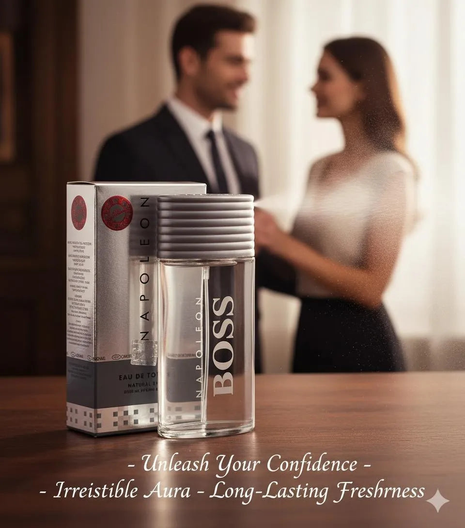 Napoleon BOSS Eau De Toilette for Men Glass Bottle Silver