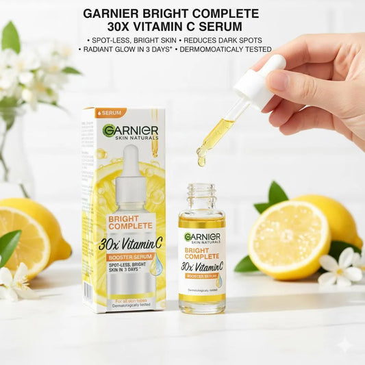 Garnier 30x Vitamin C Serum 30ml Bright Spot-Less Skin for All Skin Types