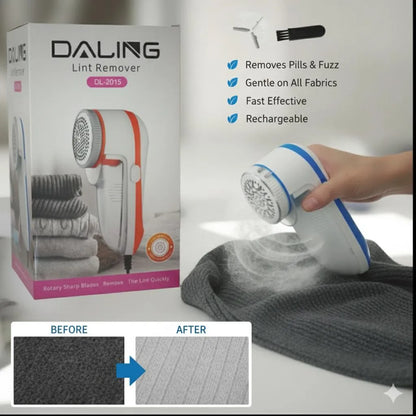 Rechargeable Pink Fabric Lint Remover for Home Use