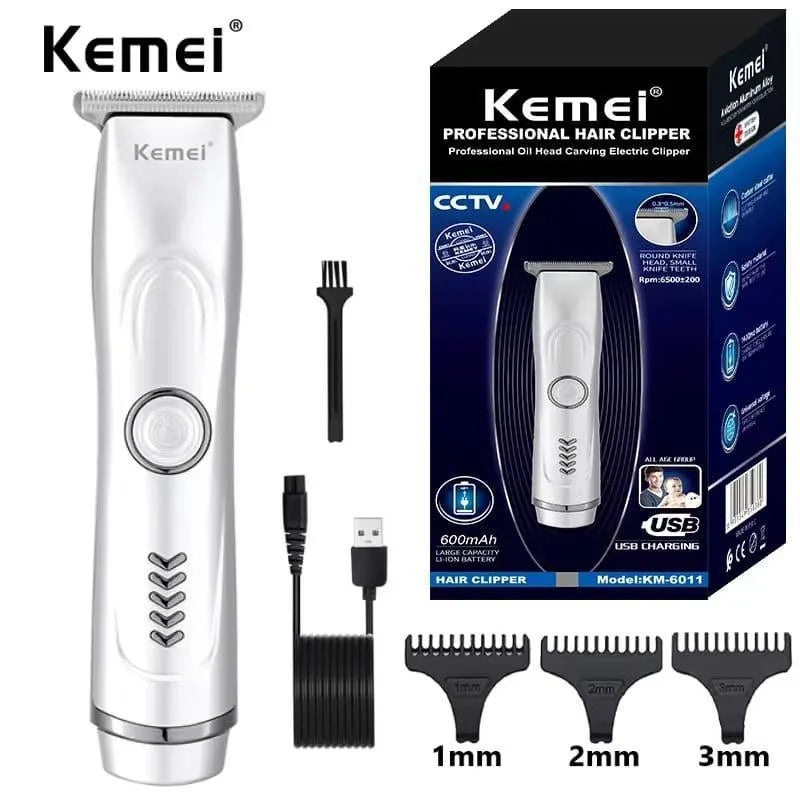 Kemei Rechargeable Men's Hair Clipper 3mm