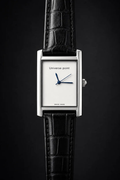 Men's Rectangular Watch with Roman Numeral Dial