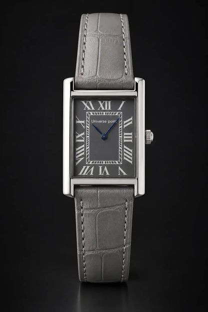 Men's Rectangular Watch with Roman Numeral Dial