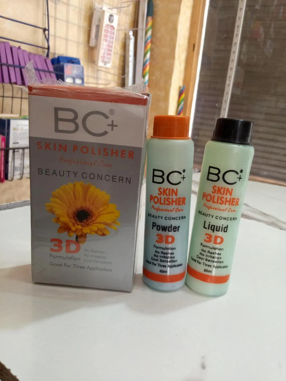 BC+ Skin Polisher Liquid Whitening Brightening 3D