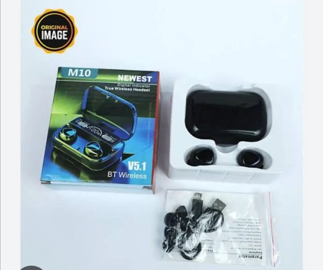 M10 Airpods Bluetooth 5.3 Multicolor ABS Earbuds