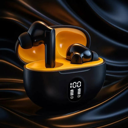 9D Hifi Wireless Earbuds with Noise Cancellation & 24Hr Case