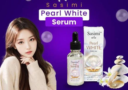 Sasim Pearl White Serum 30ml Glass Bottle