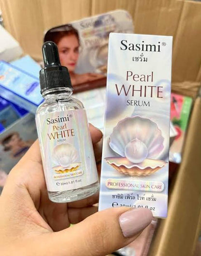 Sasim Pearl White Serum 30ml Glass Bottle