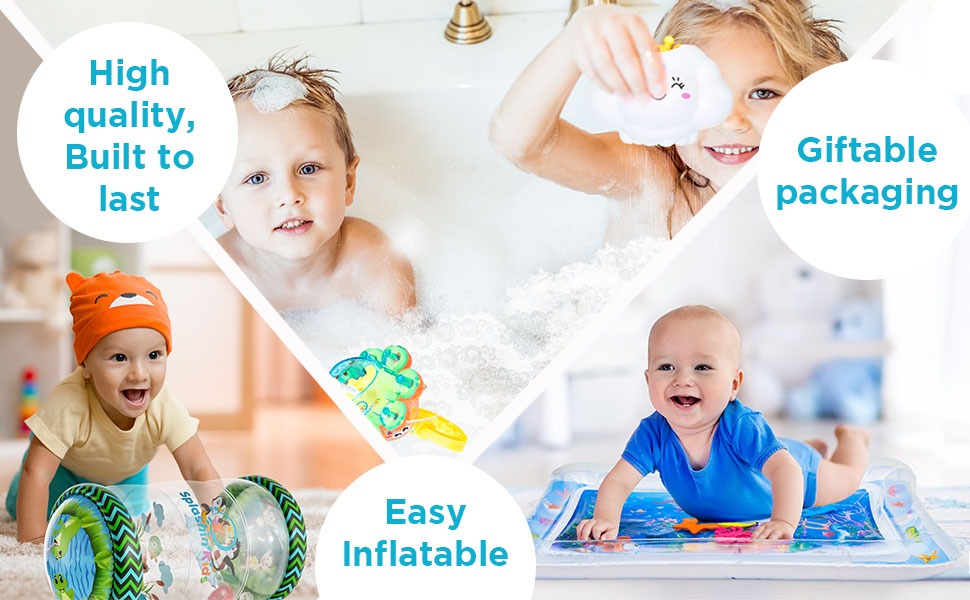 Inflatable Tummy Time Mat Premium Baby Water Play