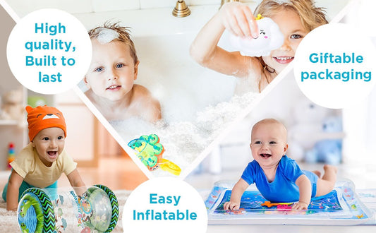 Inflatable Tummy Time Mat Premium Baby Water Play