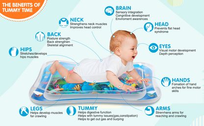 Inflatable Tummy Time Mat Premium Baby Water Play