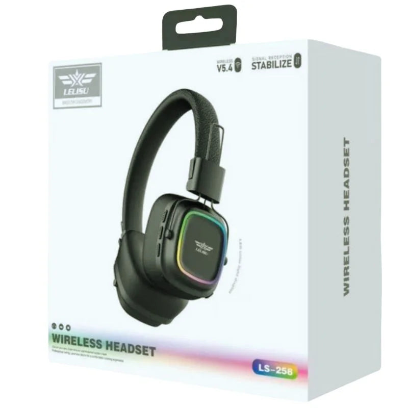 Lelisu LS-253 Wireless Headphones | Bluetooth Over-Ear Headset with Type-C Charging