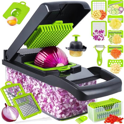 14-in-1 Mandoline Slicer & Vegetable Chopper | Multifunctional Food Cutter & Grater Fast slicing, chopping, shredding SKU: Ho-79-00-00-792